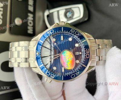 Swiss Grade Omega Seamaster DIVER 300M 8500 Watches SS Blue Ceramic